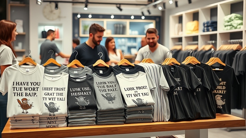 דוגמאות לחולצות מצחיקות שמוכרות כמו לחמניות